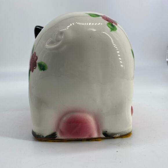Vintage Mama Piggy Bank 'Please Feed Me' Ceramic Hand Painted Charming Piglets - Picture 5 of 12